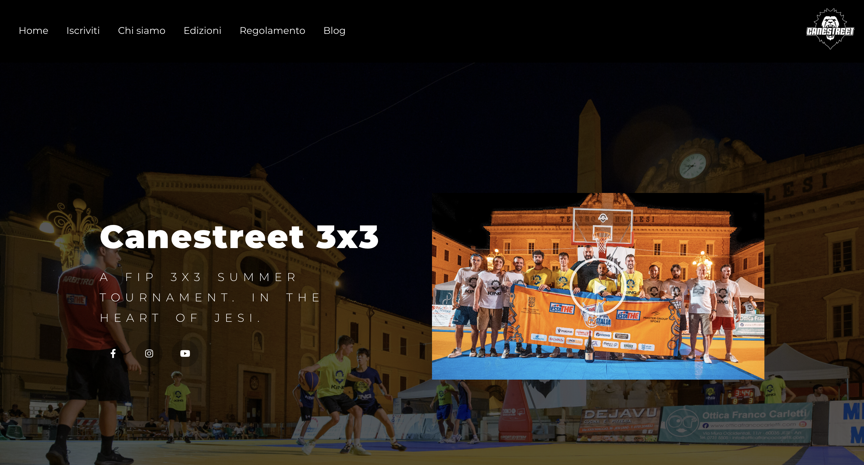 Homepage of the old website. Slay