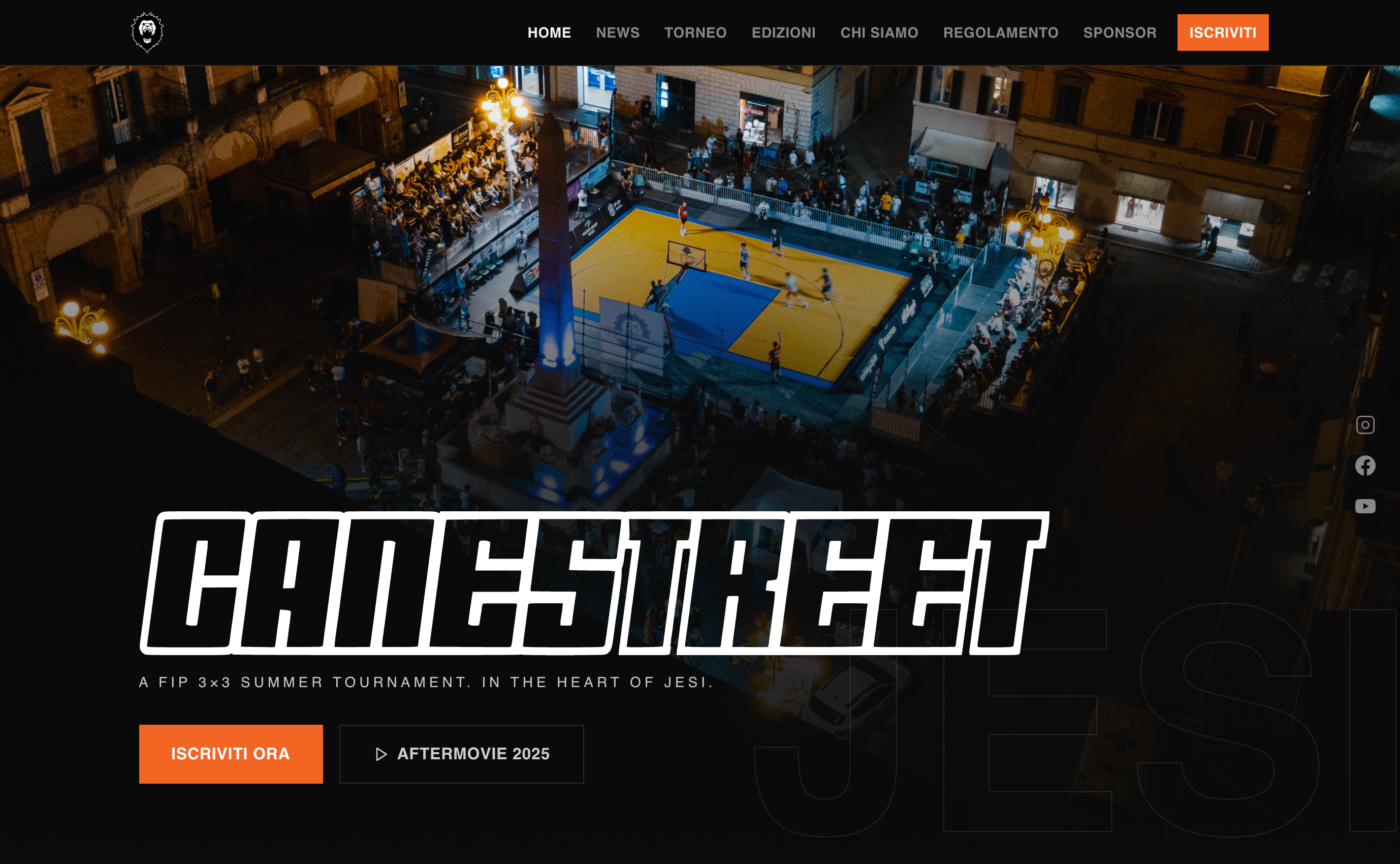 Homepage of the old new website